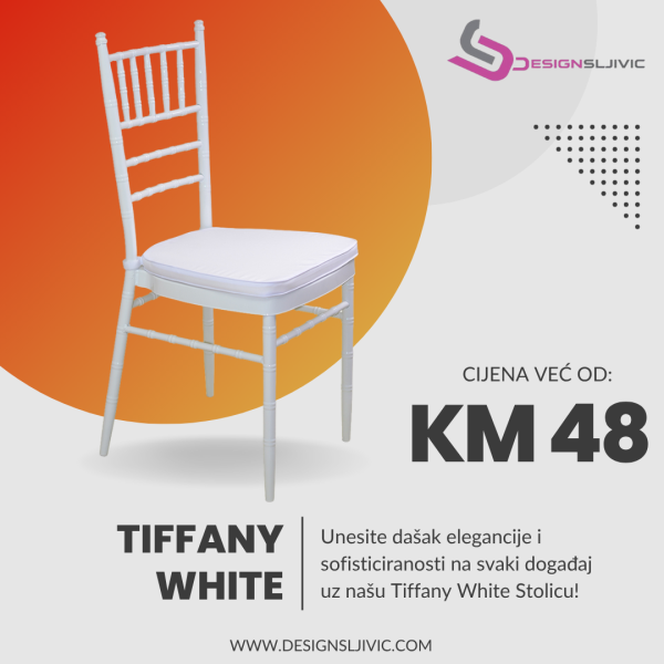 Luksuzna Metalna Tiffany Stolica | Dizajn za Restorane i Evente